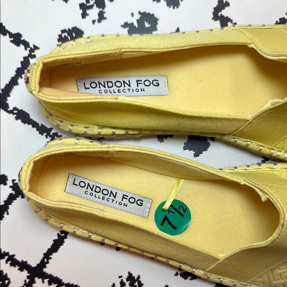 London Fog Yellow Espadrilles Casual Comfort - US Size 7.5 - EUC
